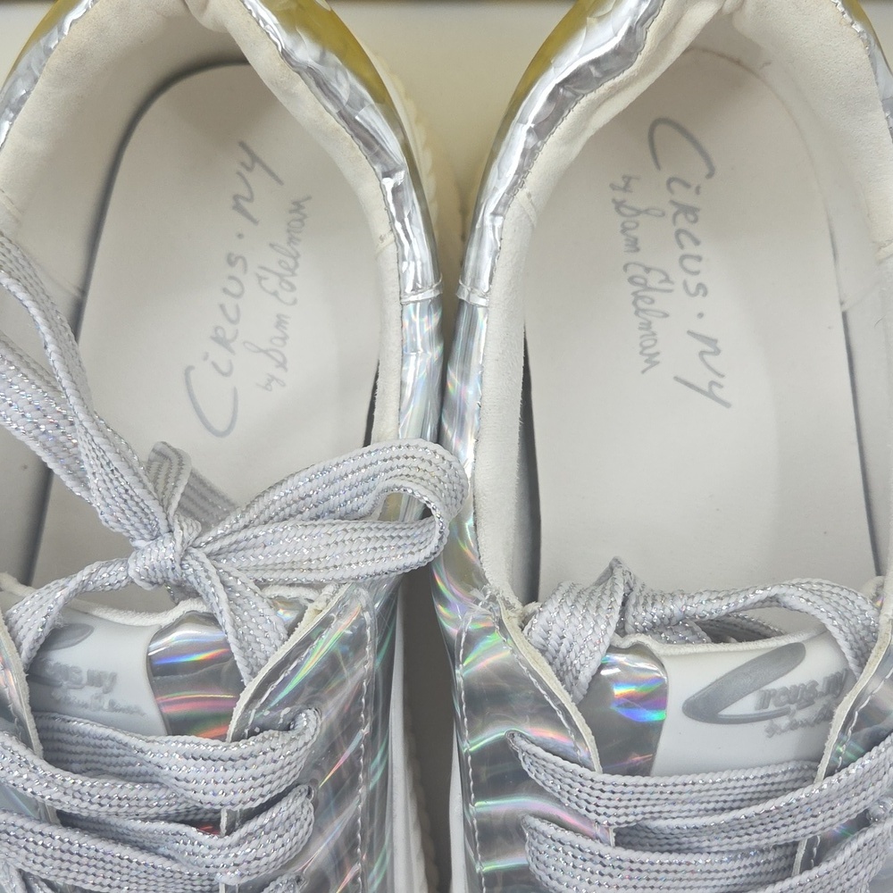 Holographic Women's Platform Sneakers Size 9 - Picture 11 of 16